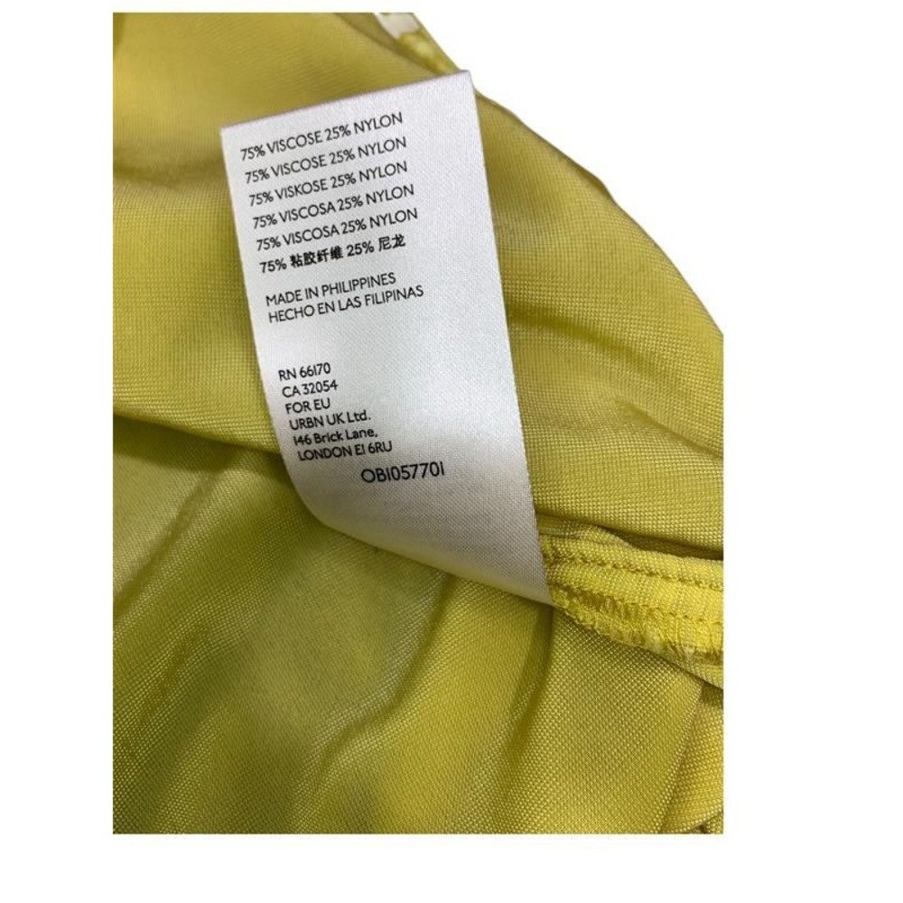 Pilcro and the Letterpress Chartreuse Green Velvet Button Down Shirt Womens 6 - Picture 9 of 12